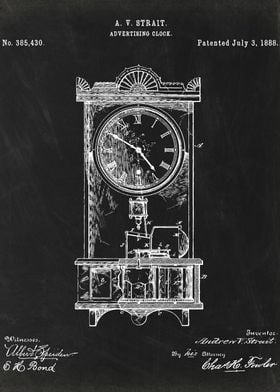 Advertising Clock patent