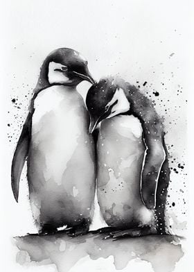 Penguin Watercolors