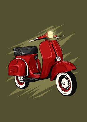 Red Vespa