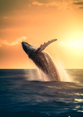 Humpback Whale Posters Online - | Paintings Displate Prints, Unique Shop Metal Pictures