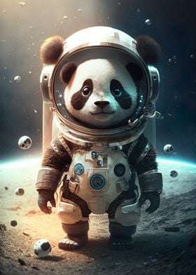 Astronaut Space Panda Bear
