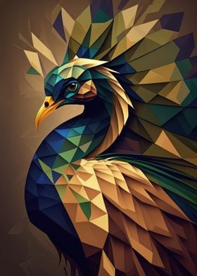 Abstract Geometric Peacock