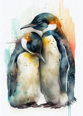 Penguin Watercolor