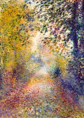 Renoir In the Woods 1880