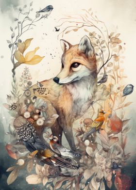 Fox Illustration Graphic