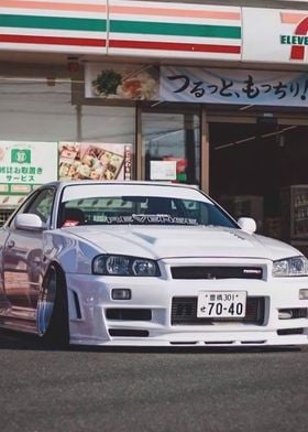 White Nissan