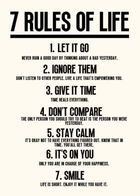 7 Rules of Life