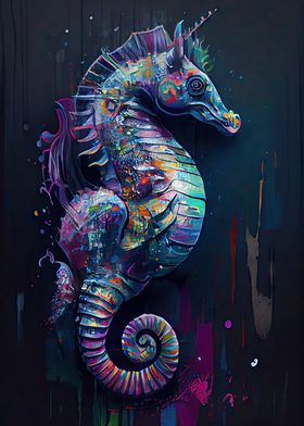 The Vibrant Seahorse