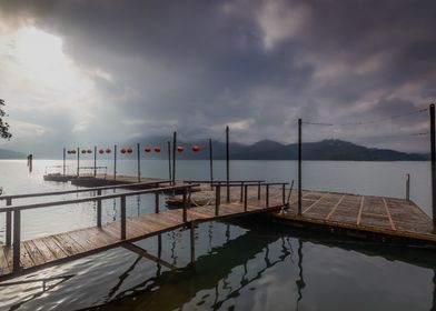 Oil Painting Sun Moon Lake