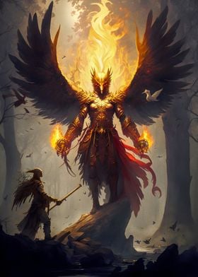 fire winged eagle king