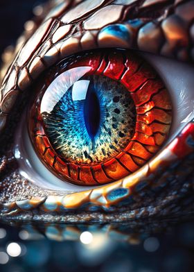 Dragon Eye Red and Blue