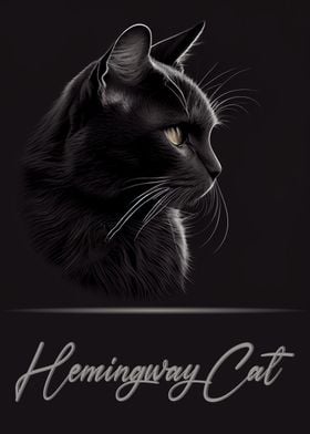 Hemingway Cat Portrait