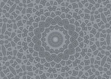 Lacy grey Kaleidoscope 4