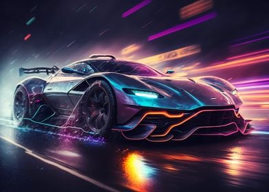 Futuristic Supersport Car