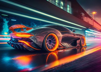 Futuristic Supersport Car