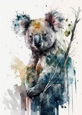 Charming Koala Watercolor