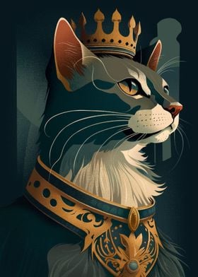 Royal Cat Illustration