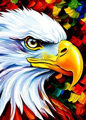 Bald Eagle Head Cool Art