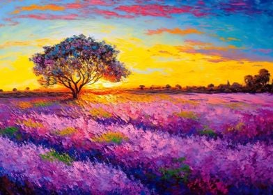 Lavender Sunset