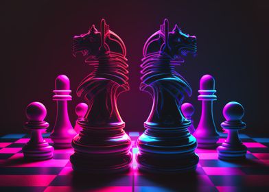 game chess sport neon