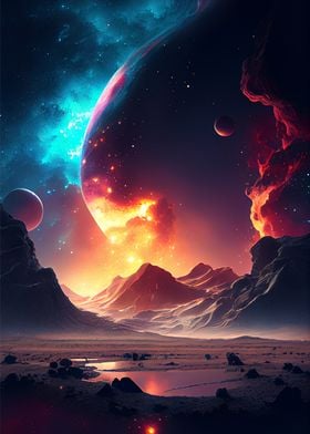 Space Landscape Fantasy