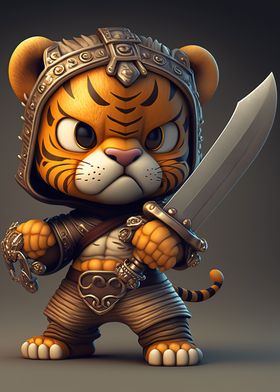 Tiger warrior chibi