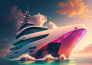 Yacht  Sunset