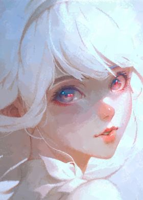 Anime girl portrait