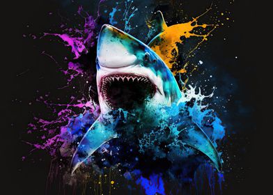 Shark colorful