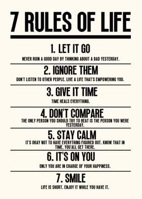 7 Rules of Life