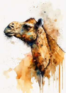 Camel Watercolor