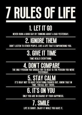 7 Rules of Life