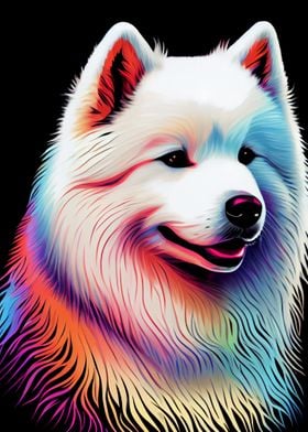 Samoyed Colorful