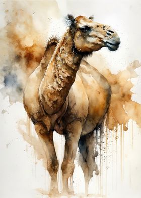 Camel Watercolor