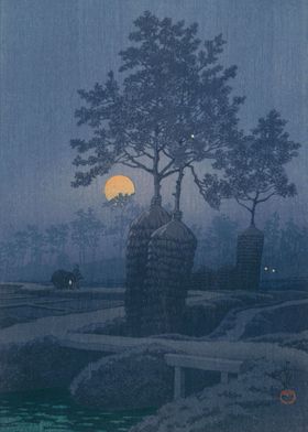 Kawase Hasui Moonlight