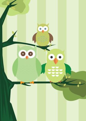 Green Owls