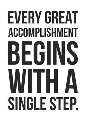 Every Great Accomplishment