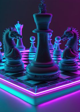 game chess neon