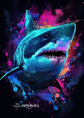 Shark colorful