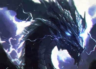 Dark lightning dragon