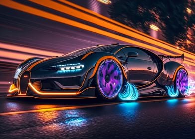 Futuristic Supersport Car