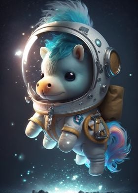 Astronaut Space Pony Horse