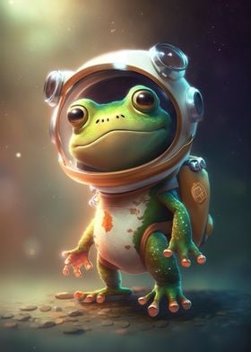 Astronaut Space Frog