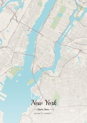 New York street map 
