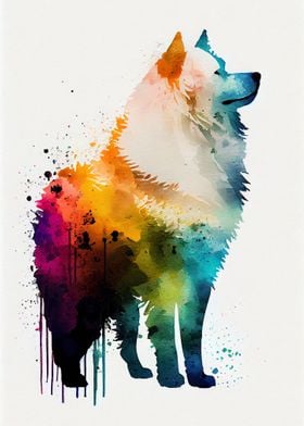 Samoyed Rainbow