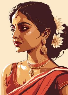 Indian Woman Art