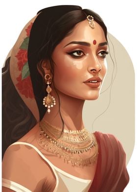 Indian Woman Art