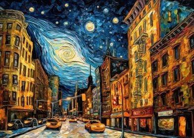 Manhattan Starry Night