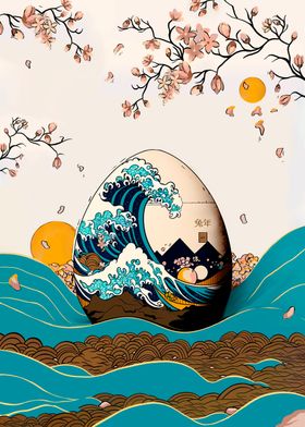 Hokusai Easter Egg