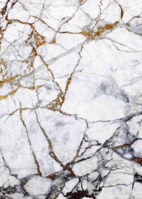 Gold White Marble